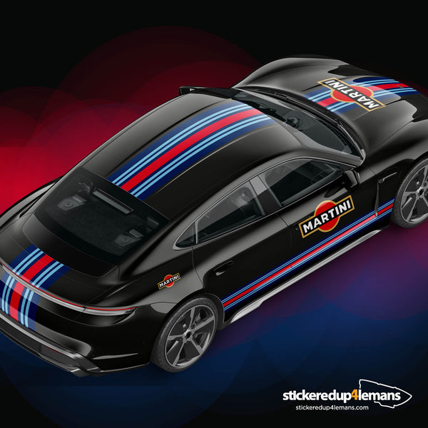 LE MANS MARTINI Racing Style Stripe And Logo universel* Sticker