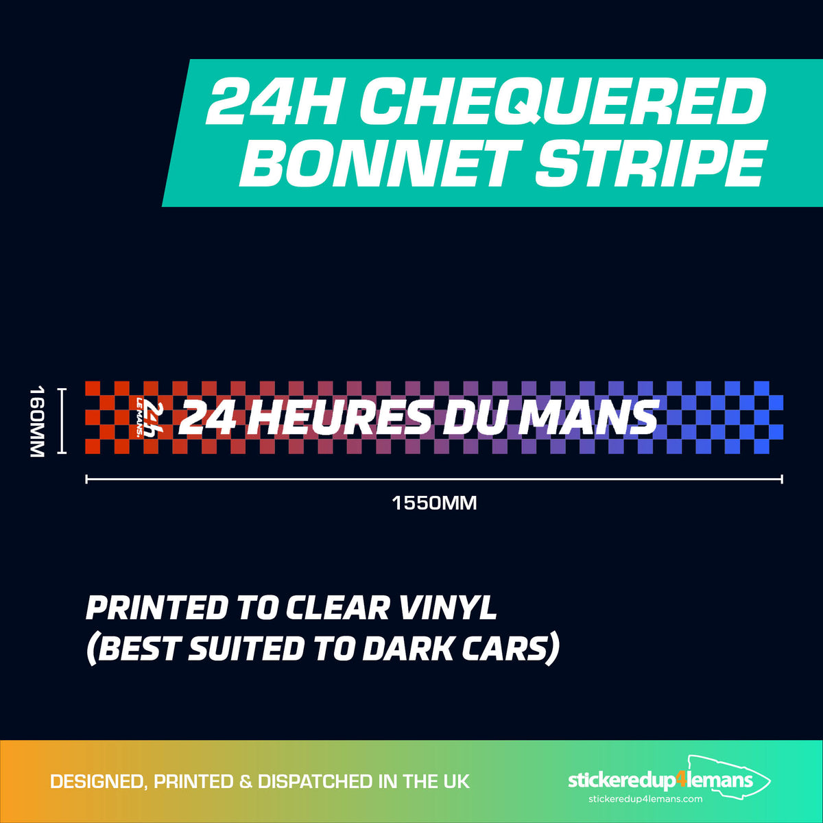 Official 24h Chequered Stripe