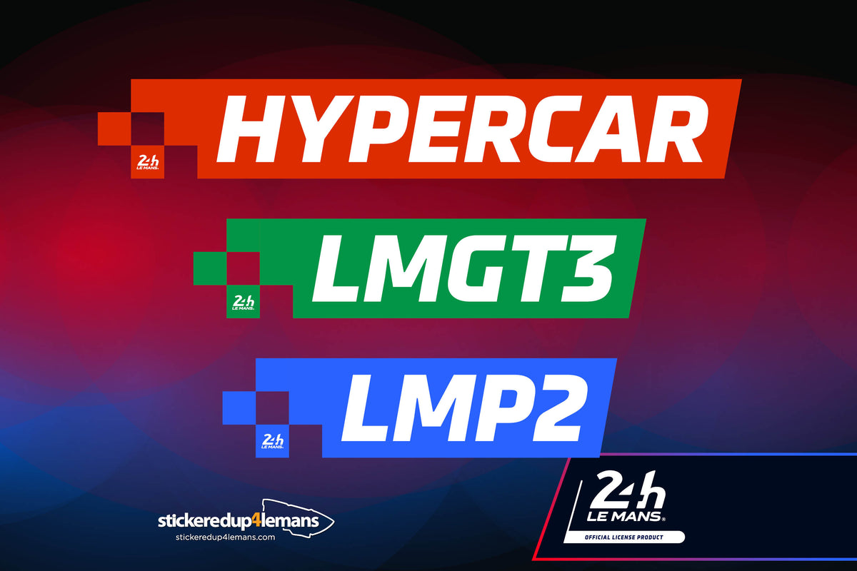 Official Le Mans 24h Chequered Class Banners Sticker