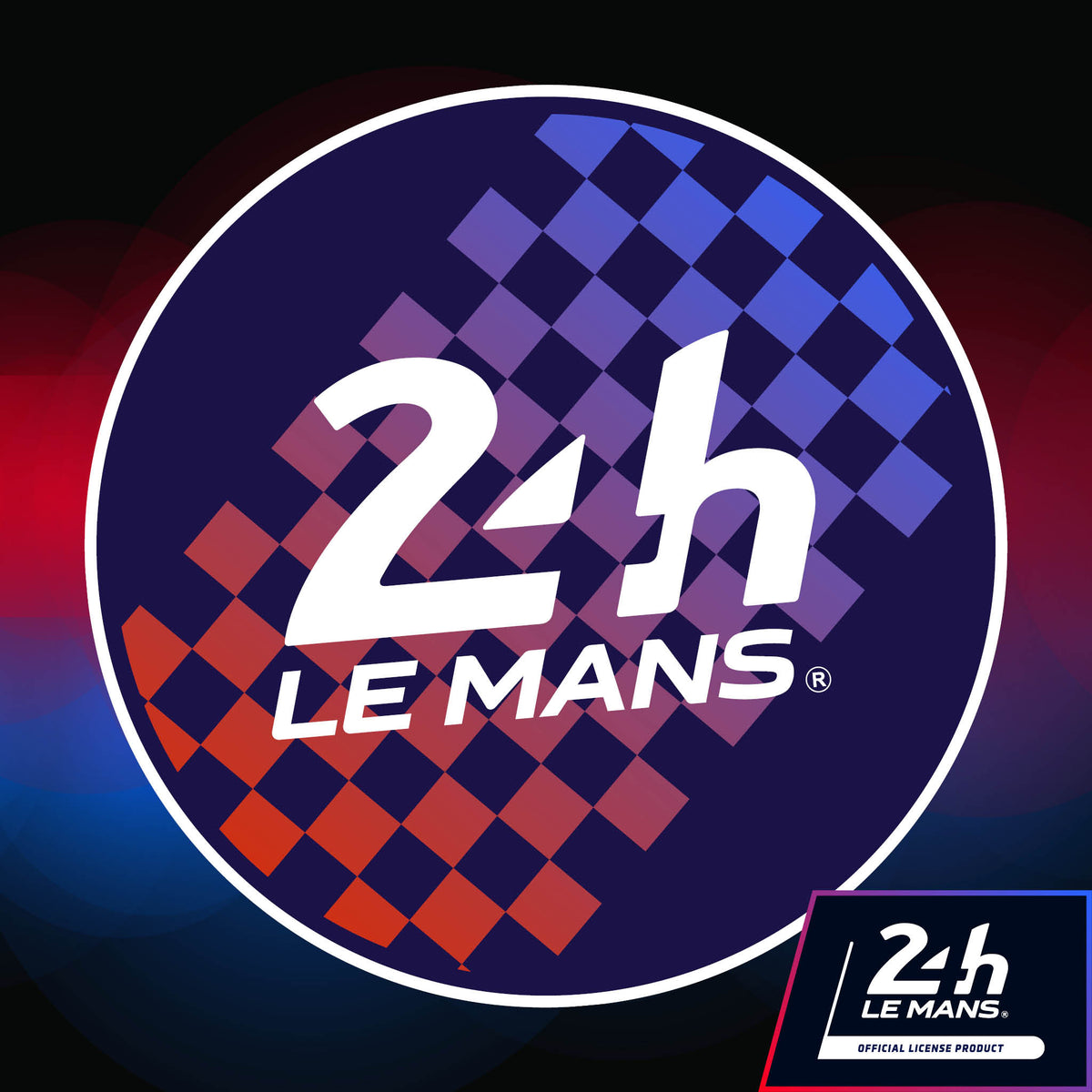 Official Le Mans Chequered Flag Roundel Sticker