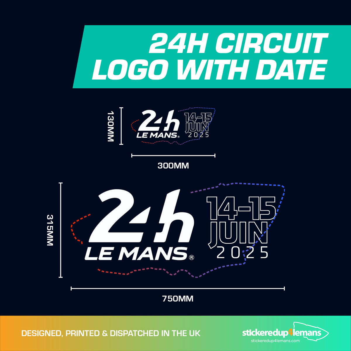 Official 24h Circuit Logo with Date - 2025