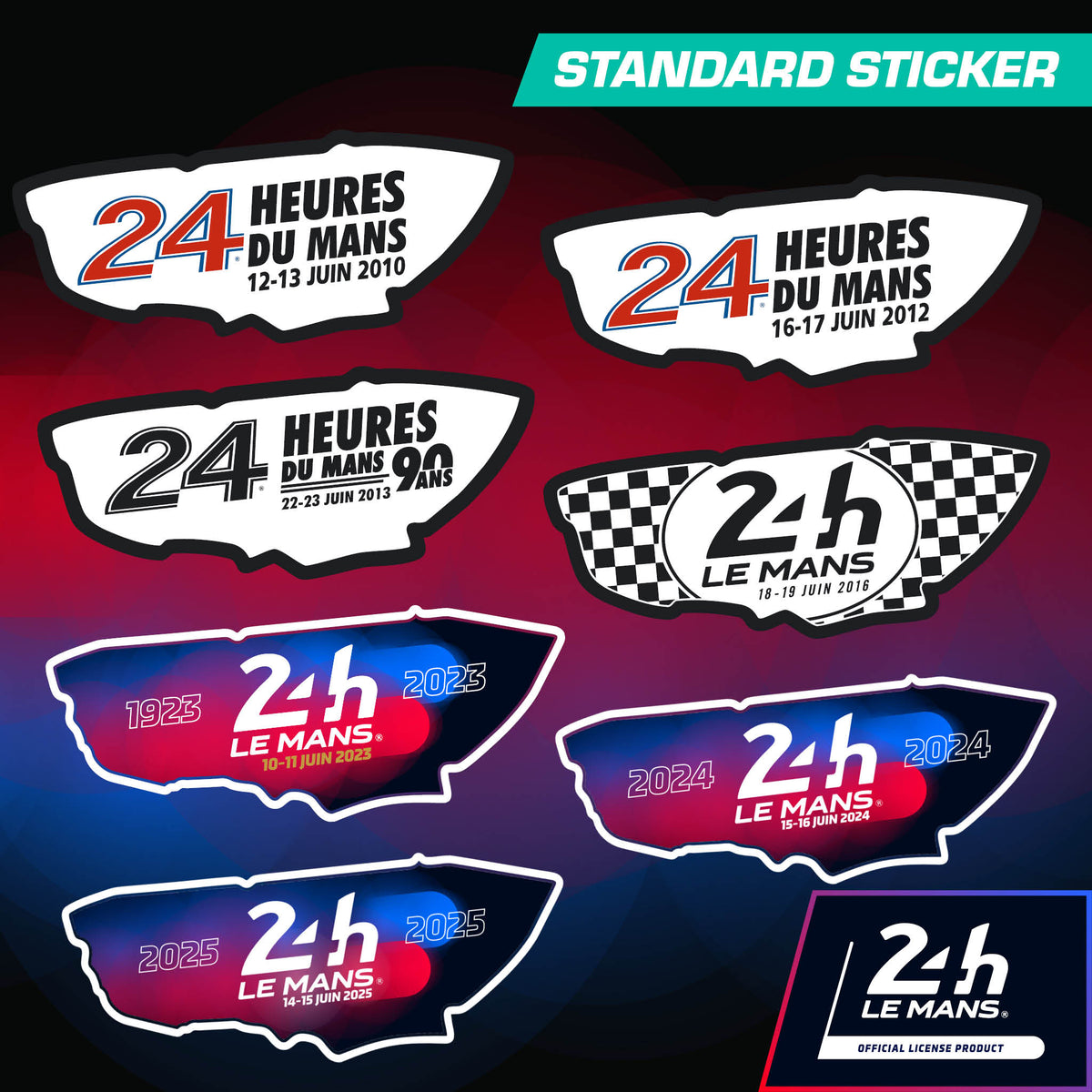 Le Mans 24h Commemorative Year Standard Sticker