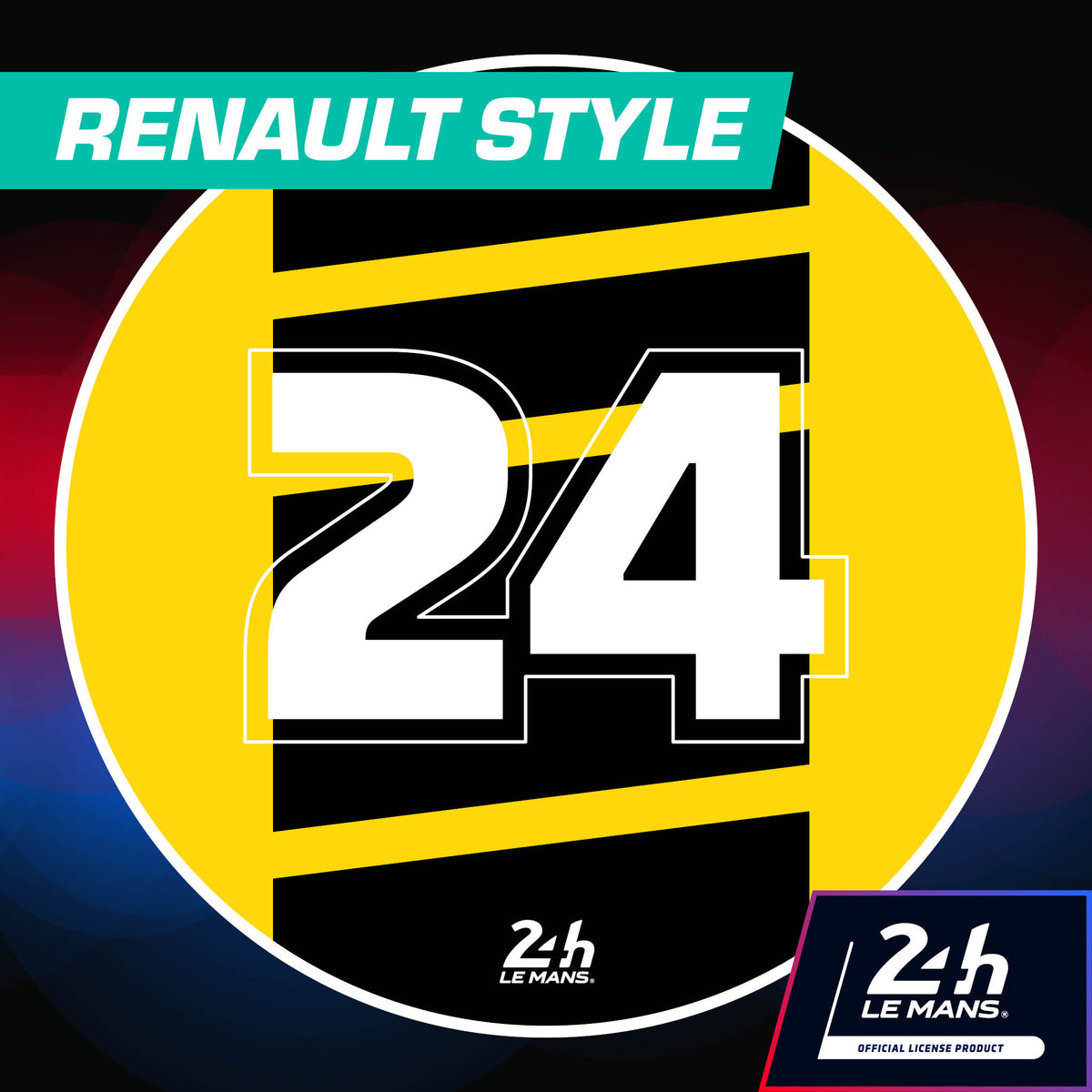 24h Iconic Liveries &#39;24&#39; - 400mm Diameter Door Racing Numbers (Pair)