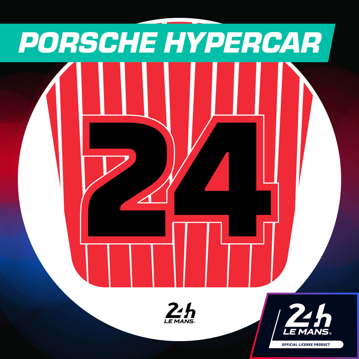 24h Iconic Liveries &#39;24&#39; - 400mm Diameter Door Racing Numbers (Pair)