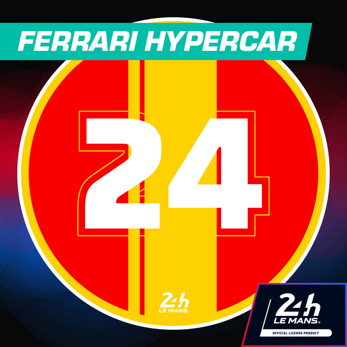 24h Iconic Liveries &#39;24&#39; - 400mm Diameter Door Racing Numbers (Pair)