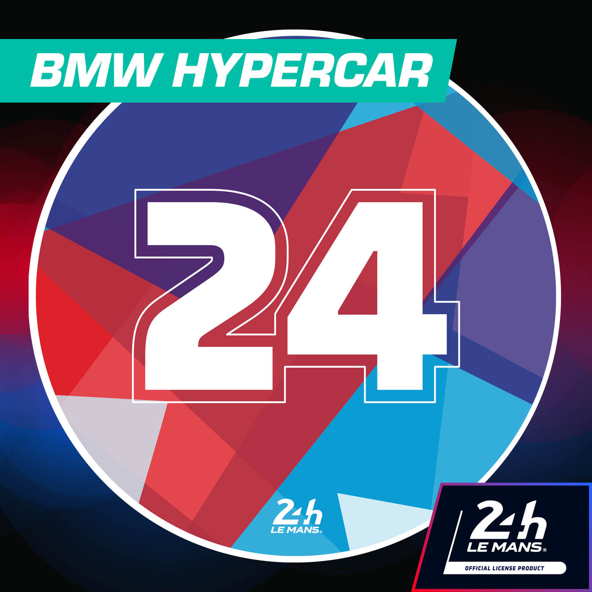 24h Iconic Liveries &#39;24&#39; - 400mm Diameter Door Racing Numbers (Pair)