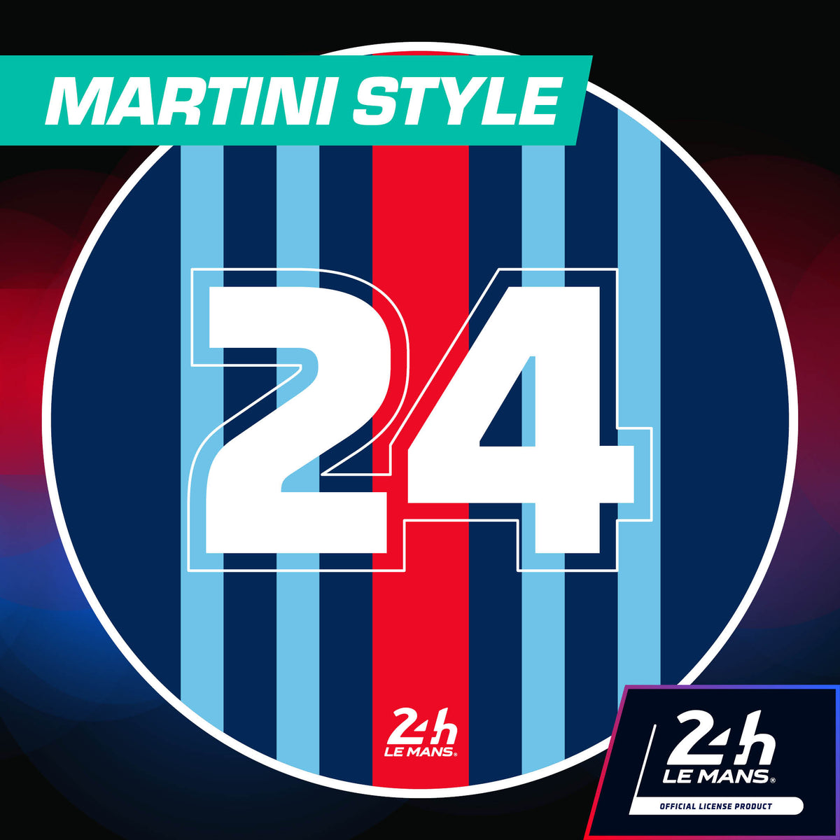 24h Iconic Liveries &#39;24&#39; - 400mm Diameter Door Racing Numbers (Pair)