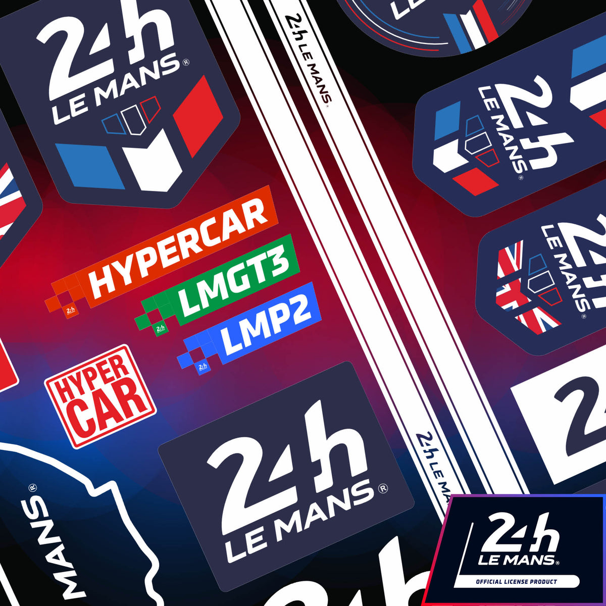 Official Le Mans Laptop Sticker Pack