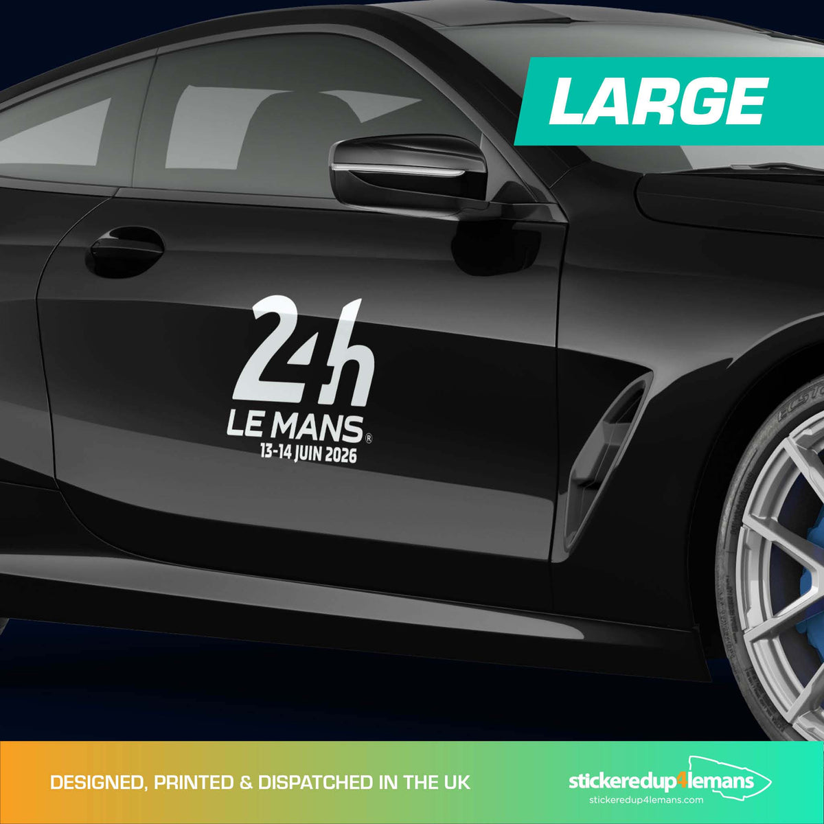 Official Le Mans 24h Le Mans &amp; Dates logo sticker (printed)