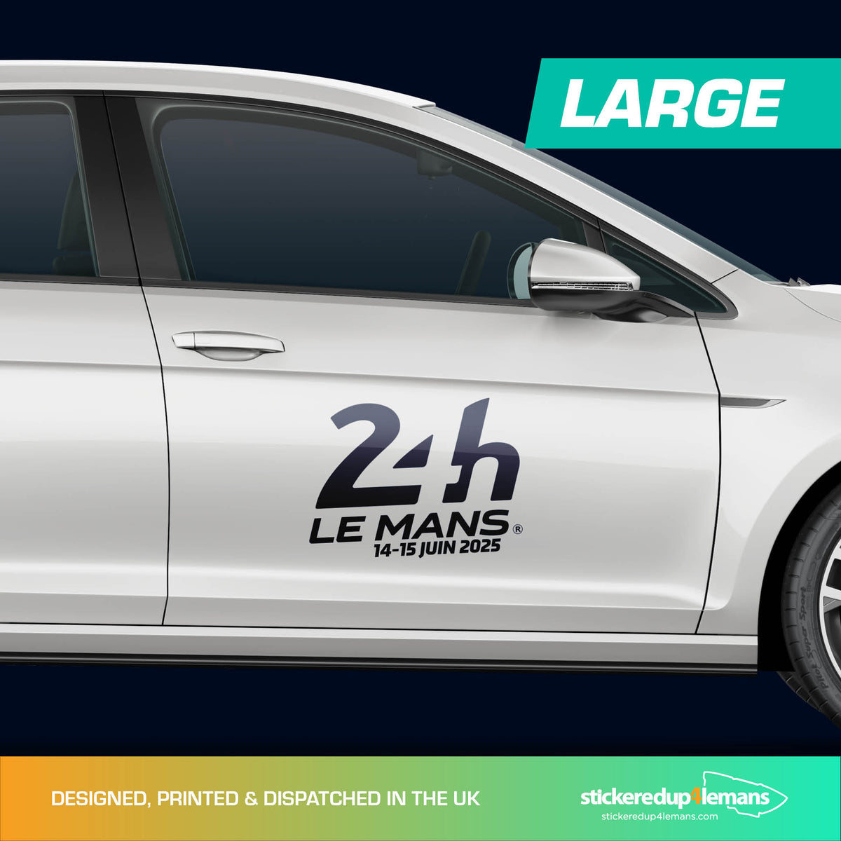 Official Le Mans 24h Le Mans &amp; Dates logo sticker (printed)