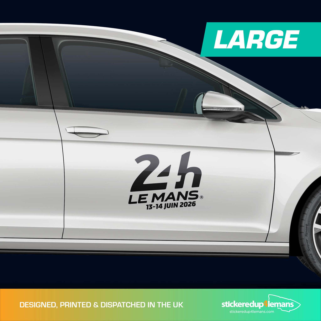 Official Le Mans 24h Le Mans & Dates logo sticker (printed)