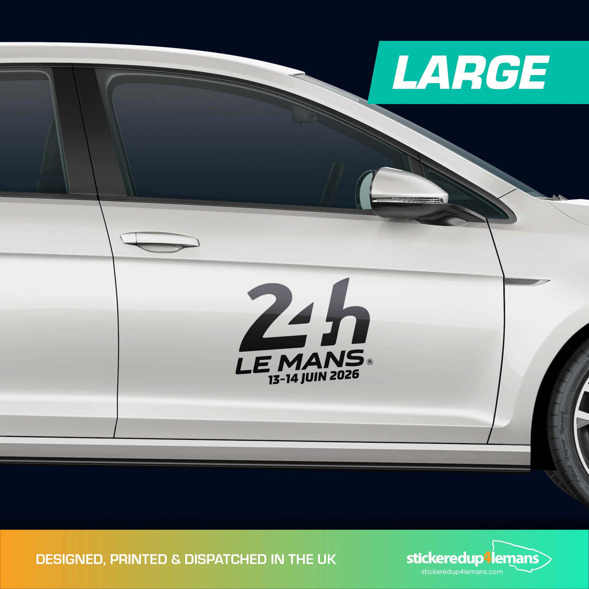 Official Le Mans 24h Le Mans &amp; Dates logo sticker (printed)