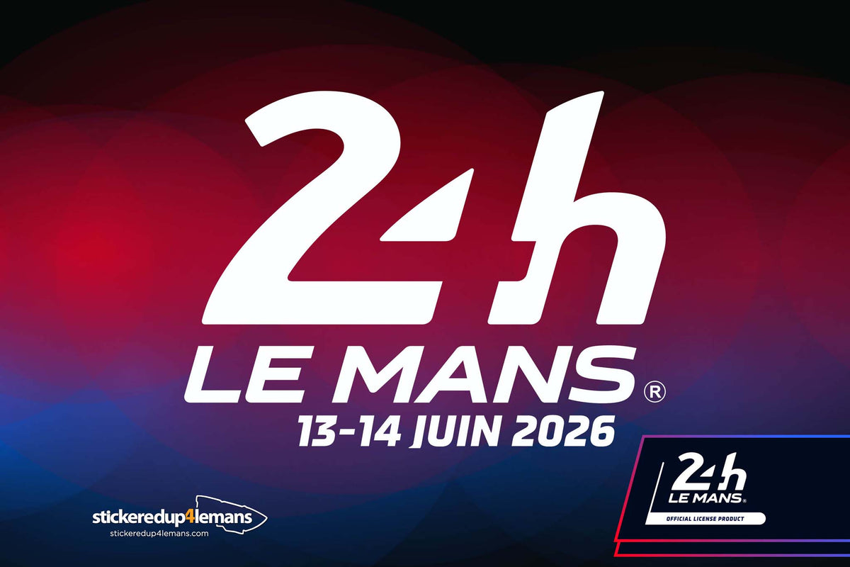Official Le Mans 24h Le Mans &amp; Dates logo sticker (printed)