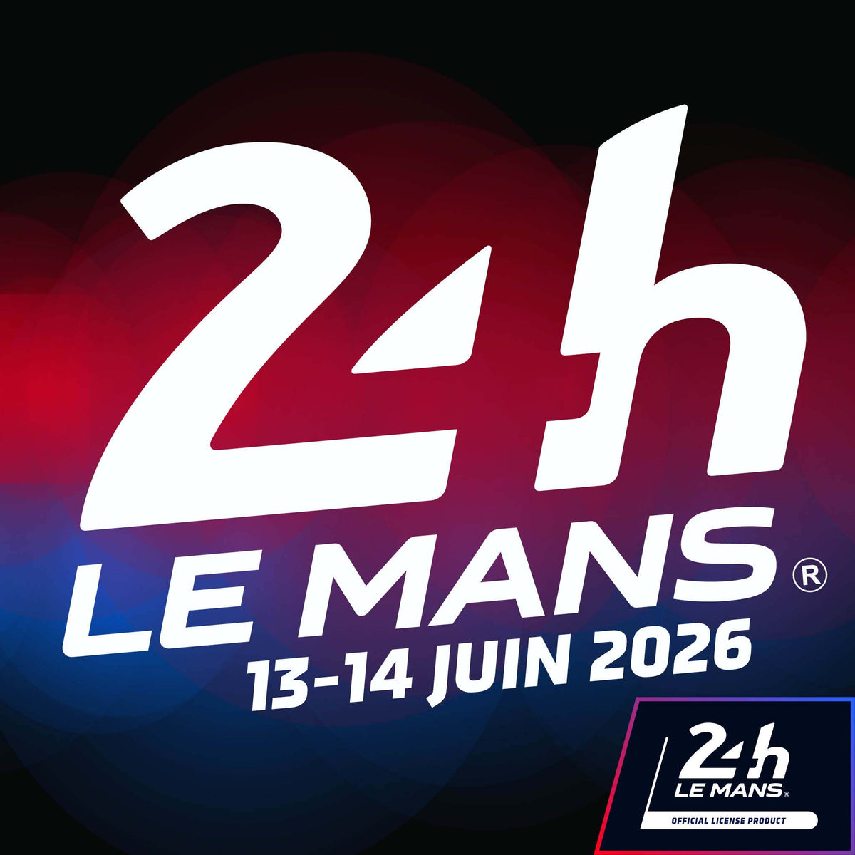 Official Le Mans 24h Le Mans &amp; Dates logo sticker (printed)