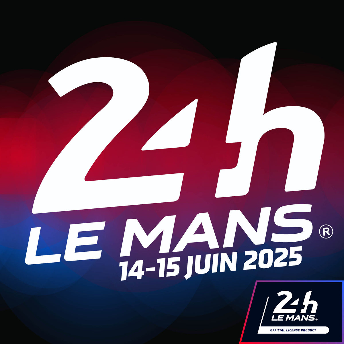 Official Le Mans 24h Le Mans &amp; Dates logo sticker (printed)