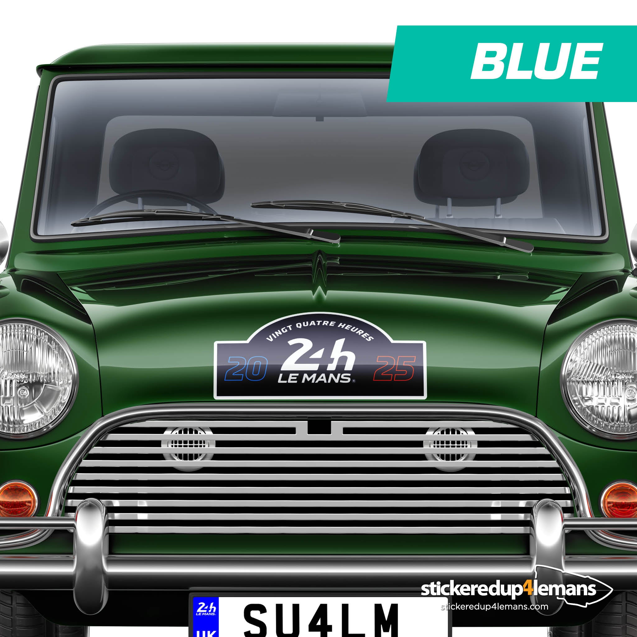 24h Le Mans Logo Rally Plate Style Sticker Decal - StickeredUp4LeMans