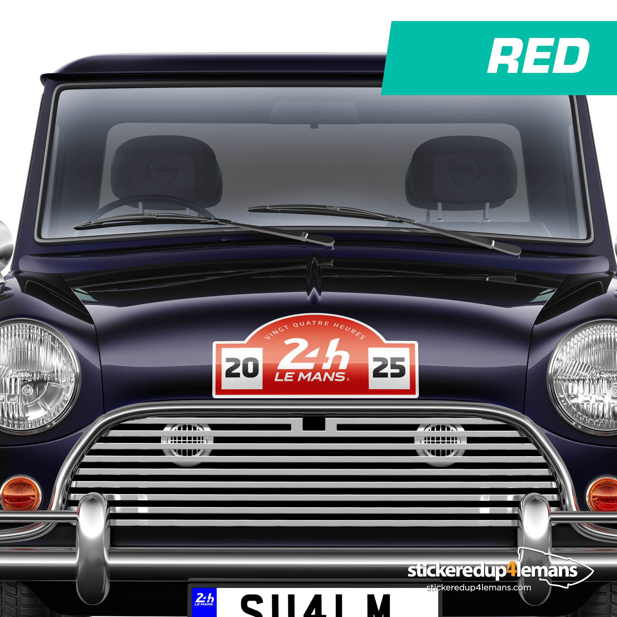 24h Le Mans Logo Rally Plate Style Sticker Decal - StickeredUp4LeMans