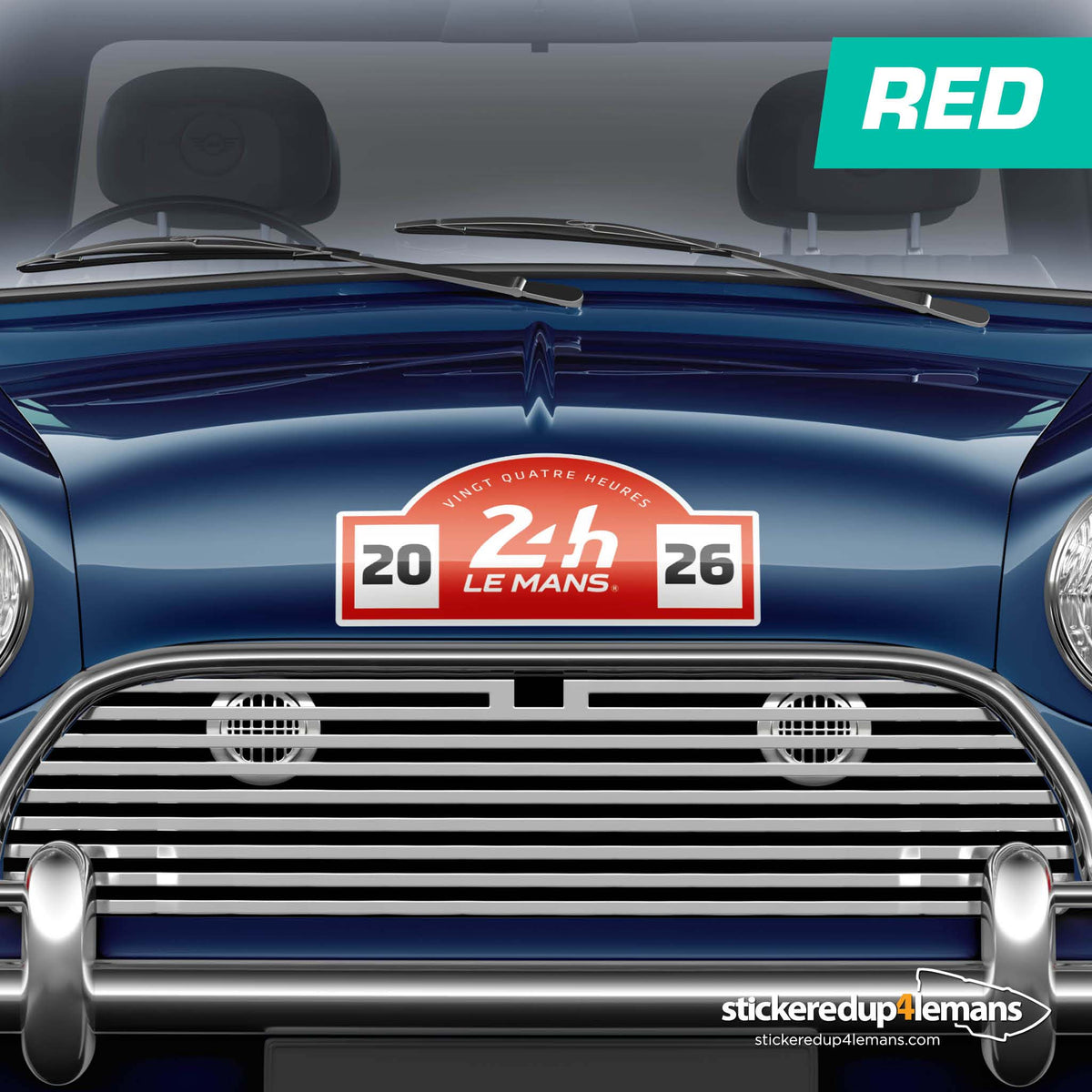 Official 24h Le Mans Rally Plate Style Sticker