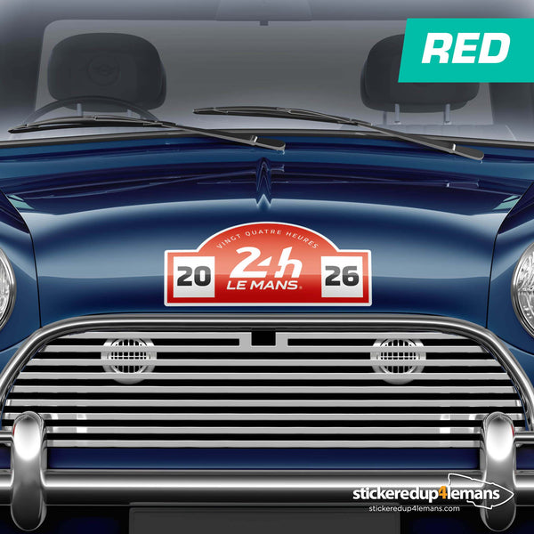 24h Le Mans Logo Rally Plate Style Sticker Decal - StickeredUp4LeMans