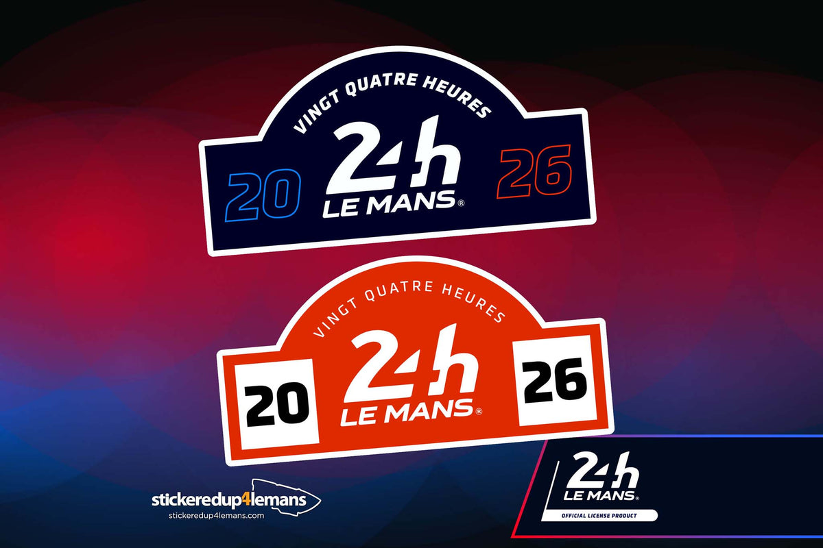 Official 24h Le Mans Rally Plate Style Sticker