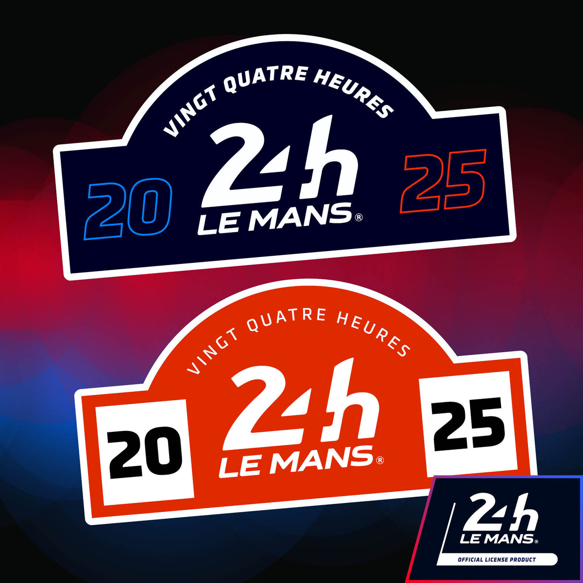 Official 24h Le Mans Rally Plate Style Sticker