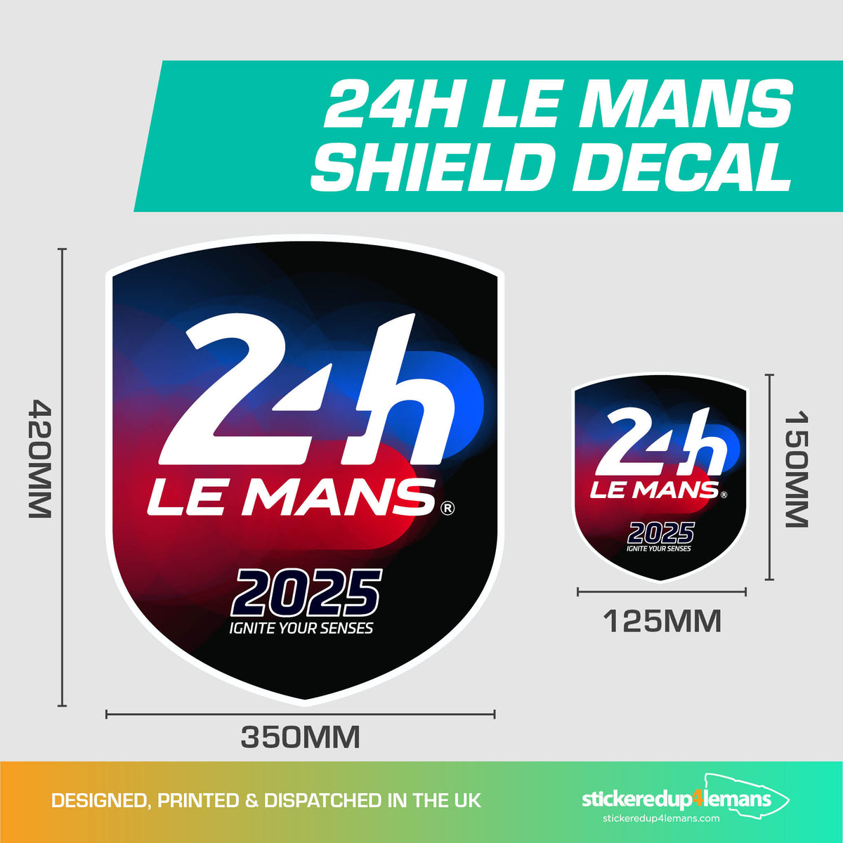 Official 24h Le Mans Shield Stickers