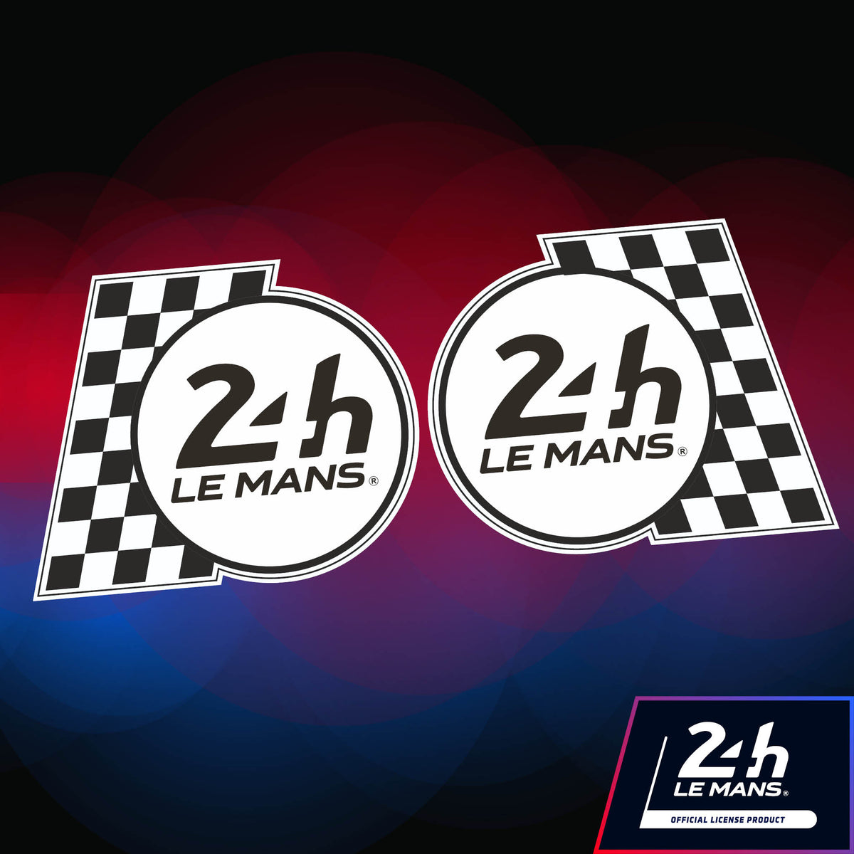 Official Le Mans Side Panel Flag Logo Sticker (2 Large &amp; 4 Small)