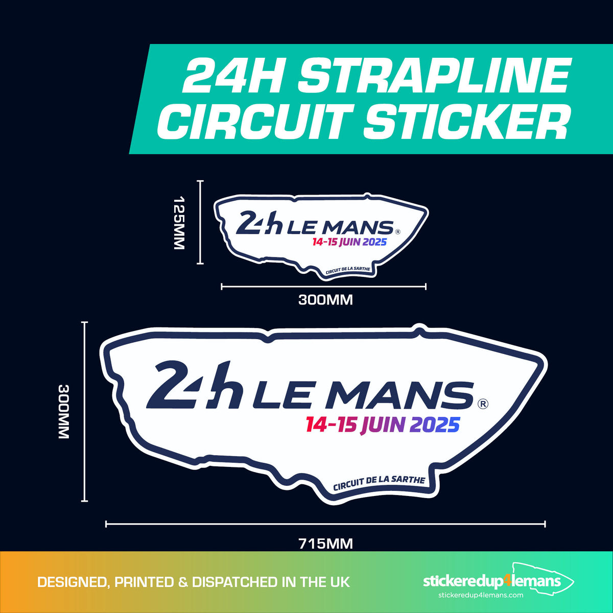 Official Le Mans Logo Strapline Circuit Sticker