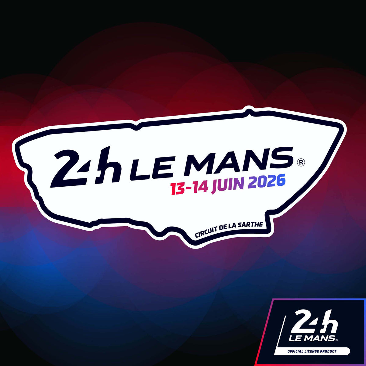 Official Le Mans Logo Strapline Circuit Sticker