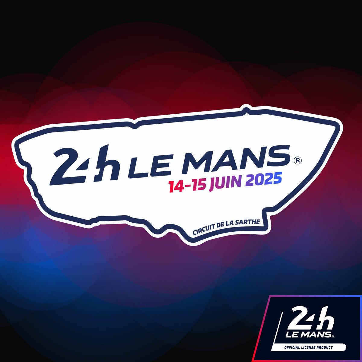 Official Le Mans Logo Strapline Circuit Sticker