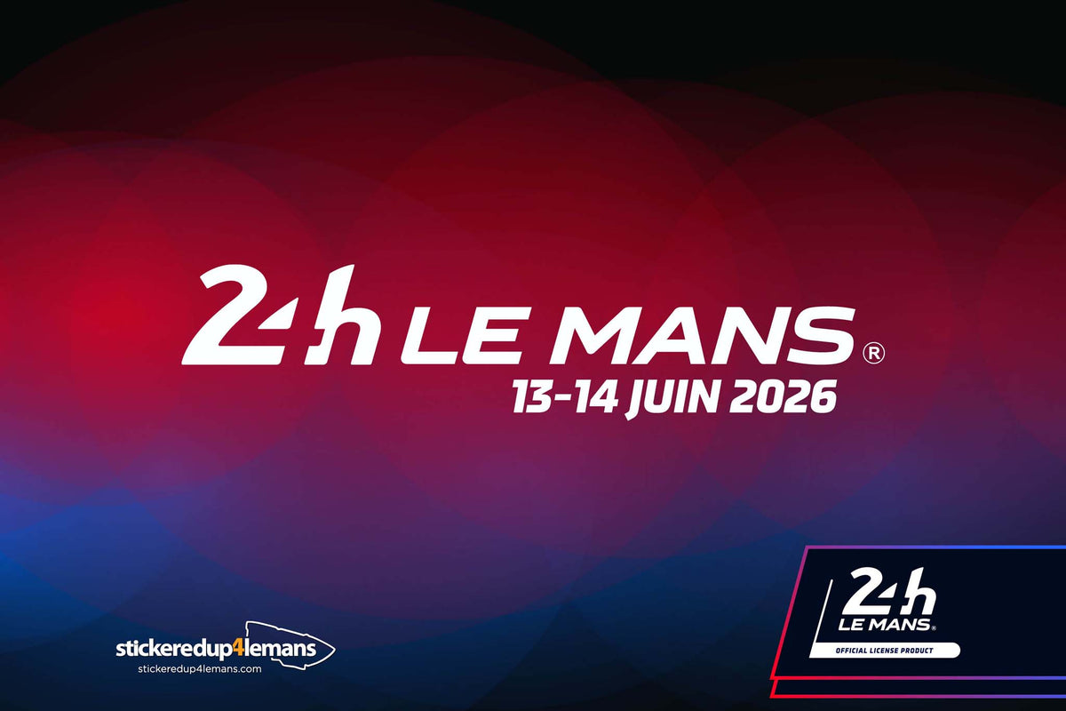 Official Le Mans 24h Le Mans &amp; Dates Strapline Sticker