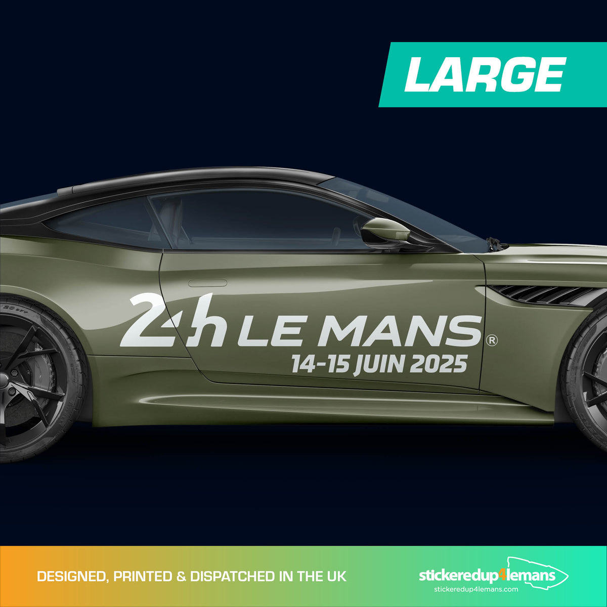 Official Le Mans 24h Le Mans &amp; Dates Strapline Sticker