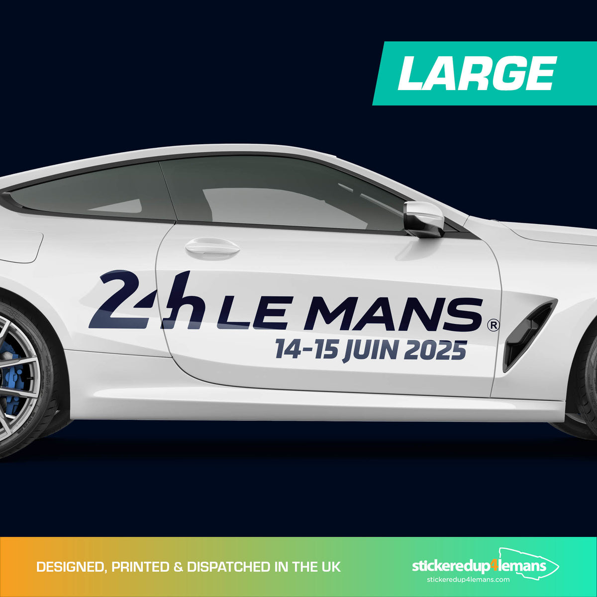 Official Le Mans 24h Le Mans &amp; Dates Strapline Sticker