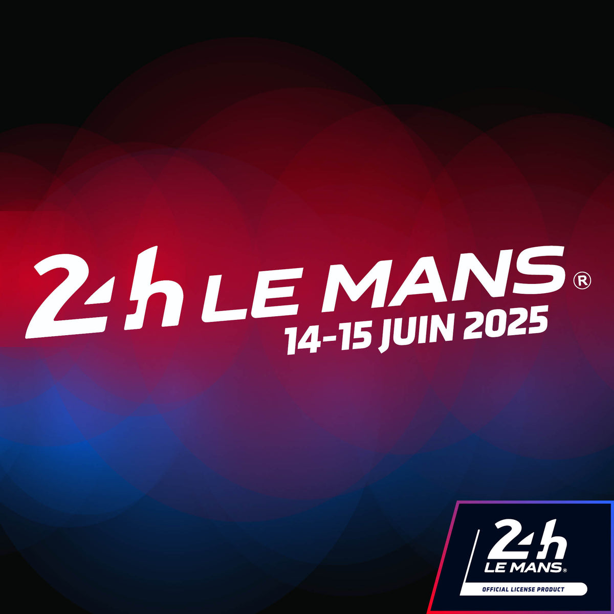 Official Le Mans 24h Le Mans &amp; Dates Strapline Sticker