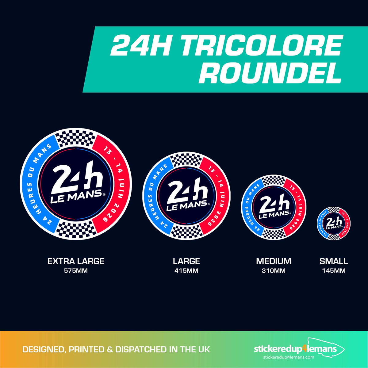 Official Le Mans Tricolore Le Mans Roundel Sticker