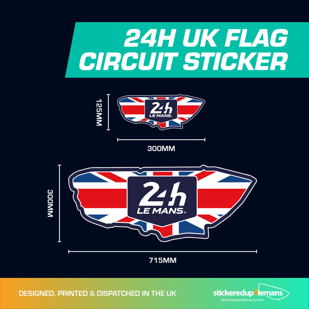 Official Le Mans Union Flag Circuit Sticker