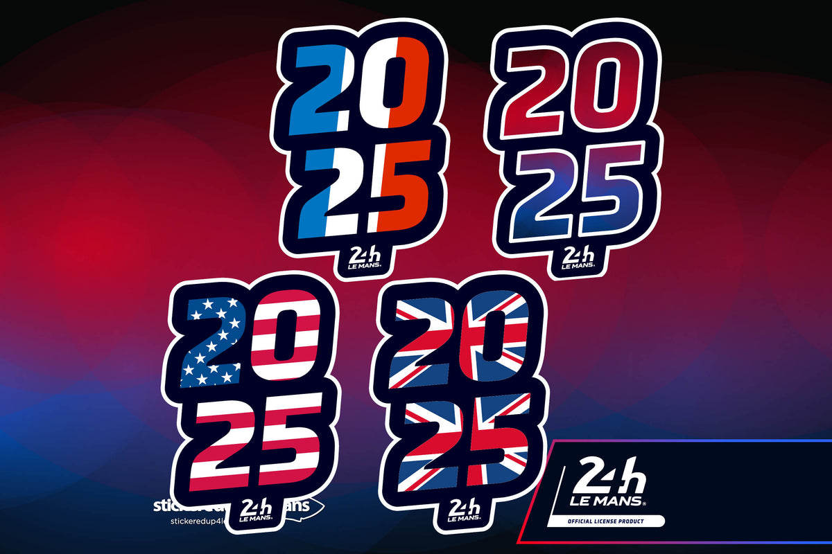 Official 24h Le Mans Year Emblem Stickers