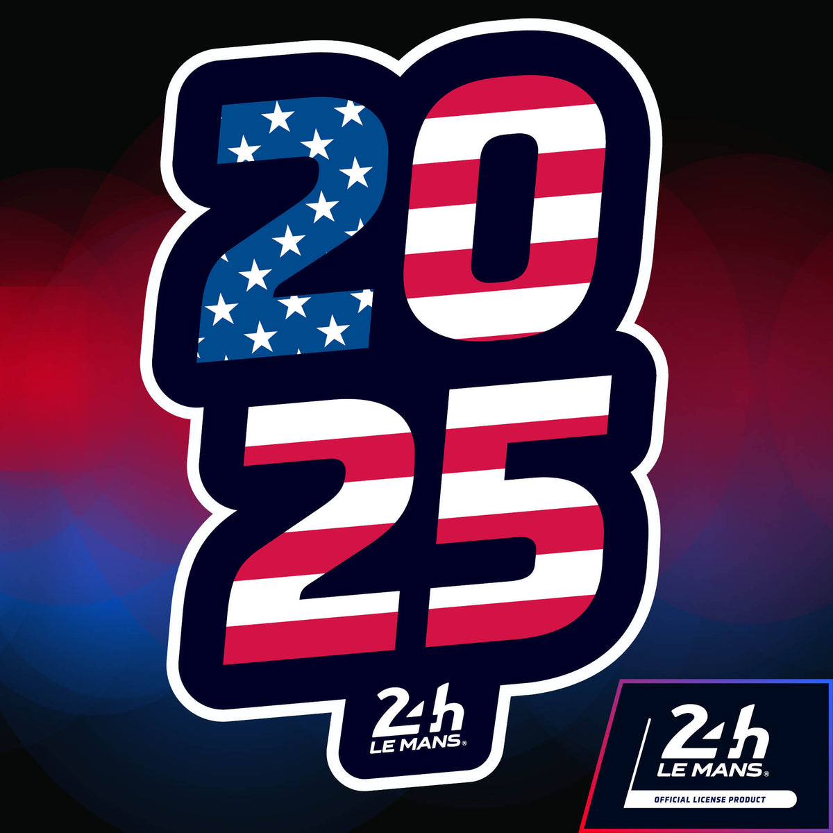 Official 24h Le Mans Year Emblem Stickers