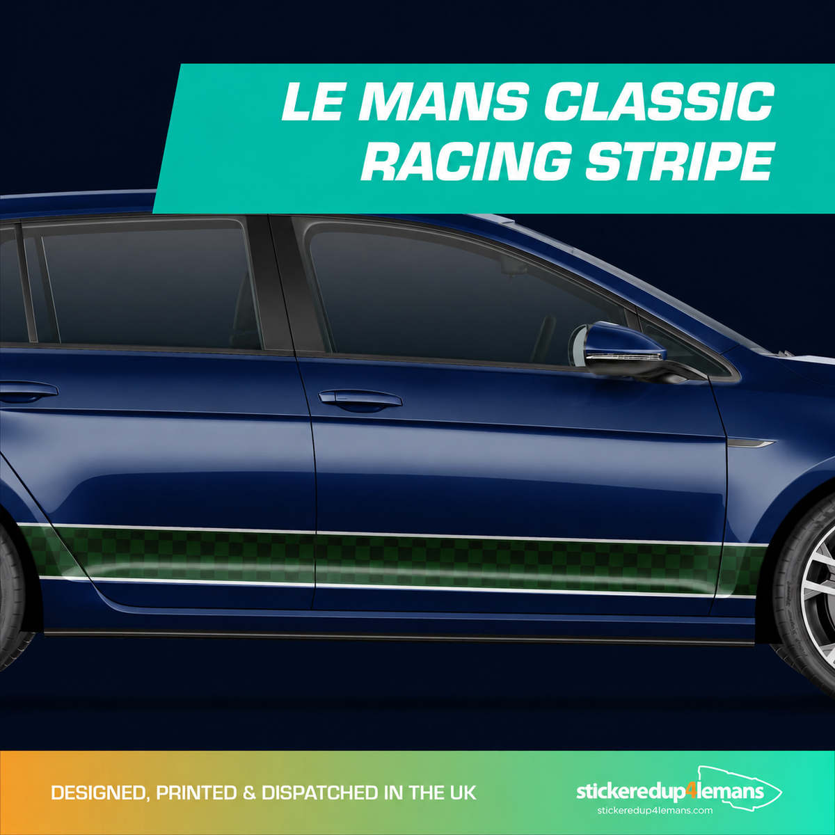 Official Le Mans Classic Racing Side-Stripes - StickeredUp4LeMans