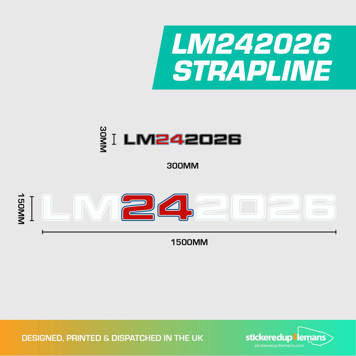 LM242026 Strapline Sticker