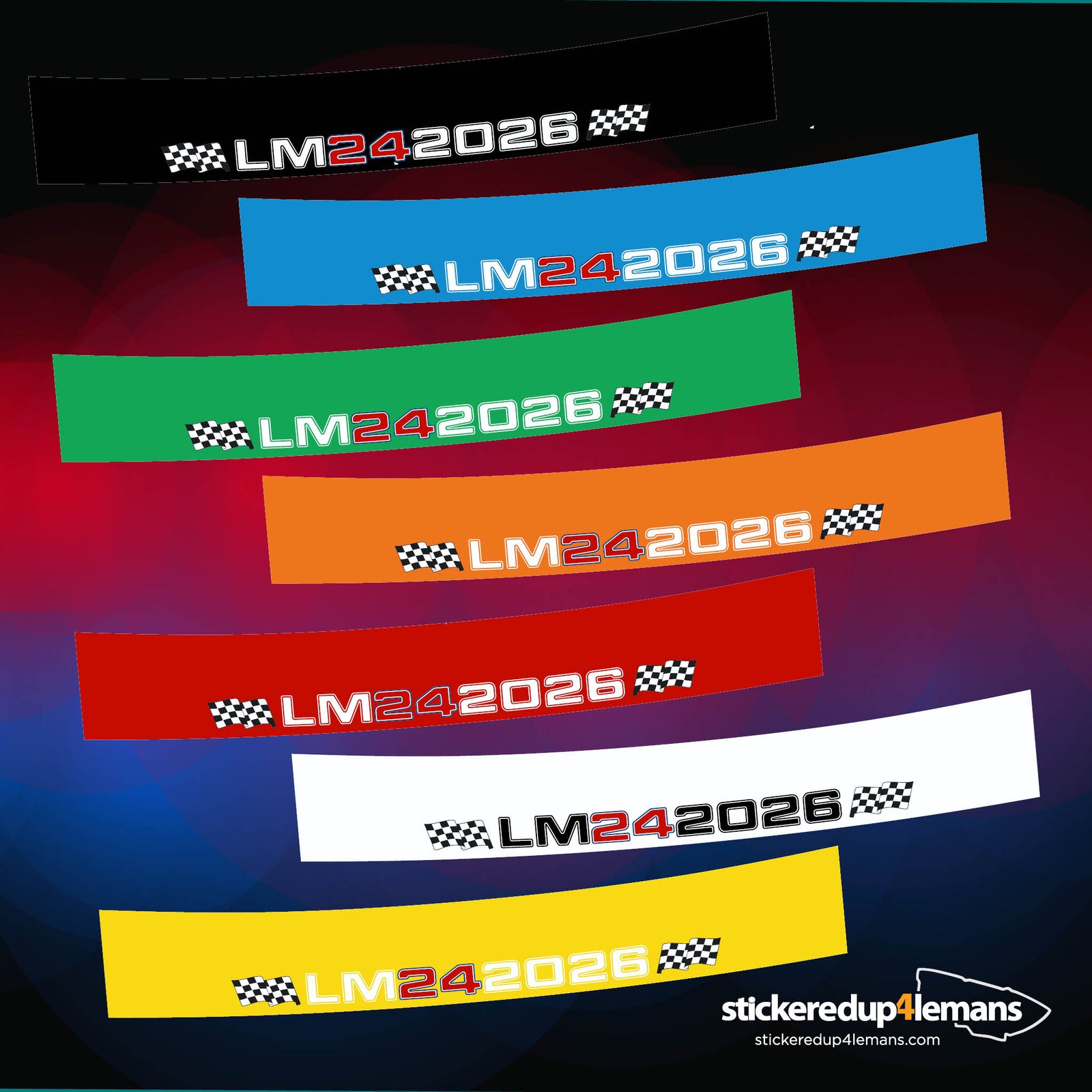 LM242026 Sunstrips - StickeredUp4LeMans
