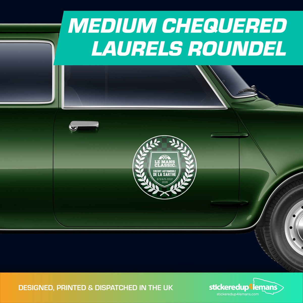 Le Mans Classic 2026 Chequered Laurels - StickeredUp4LeMans
