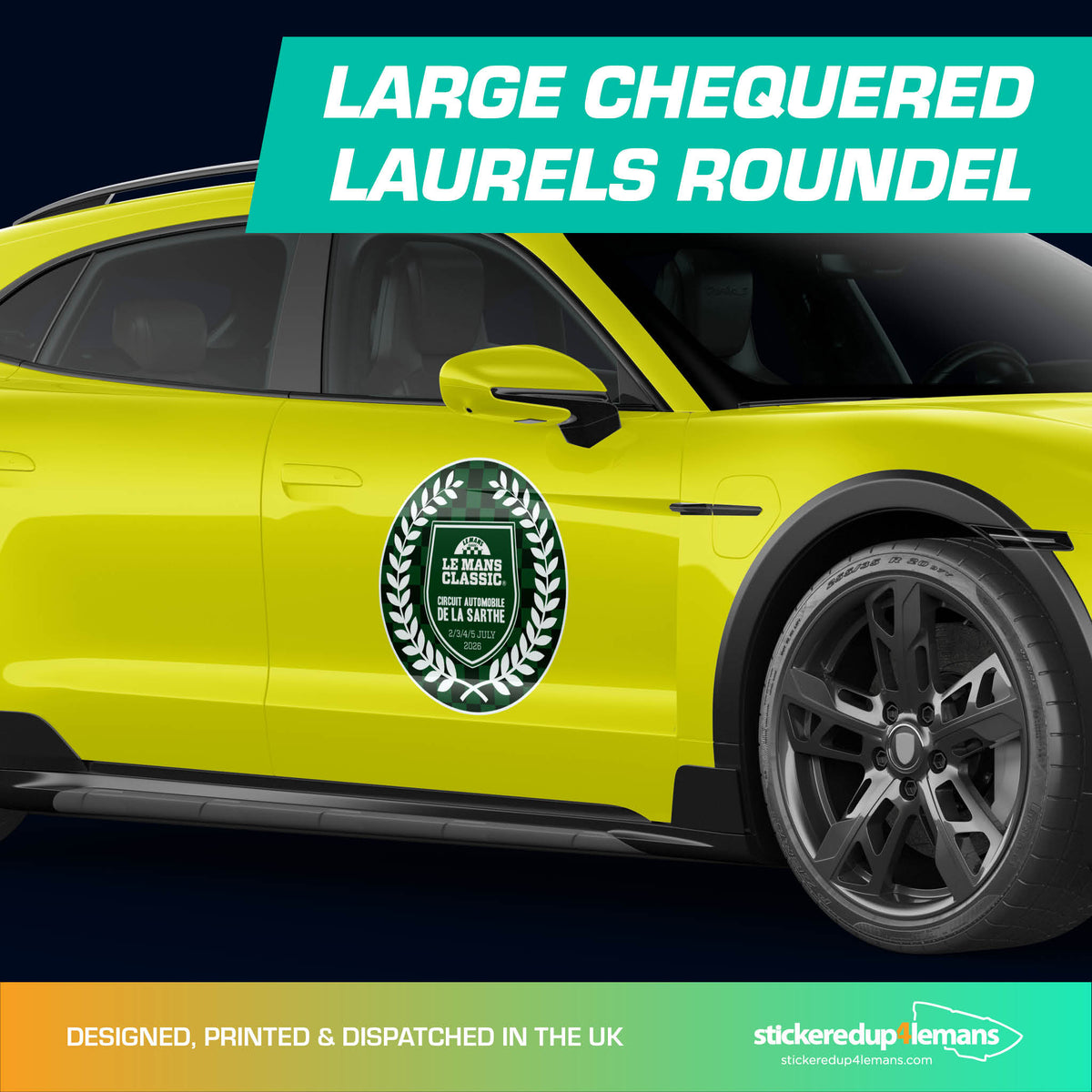 Le Mans Classic 2026 Chequered Laurels - StickeredUp4LeMans