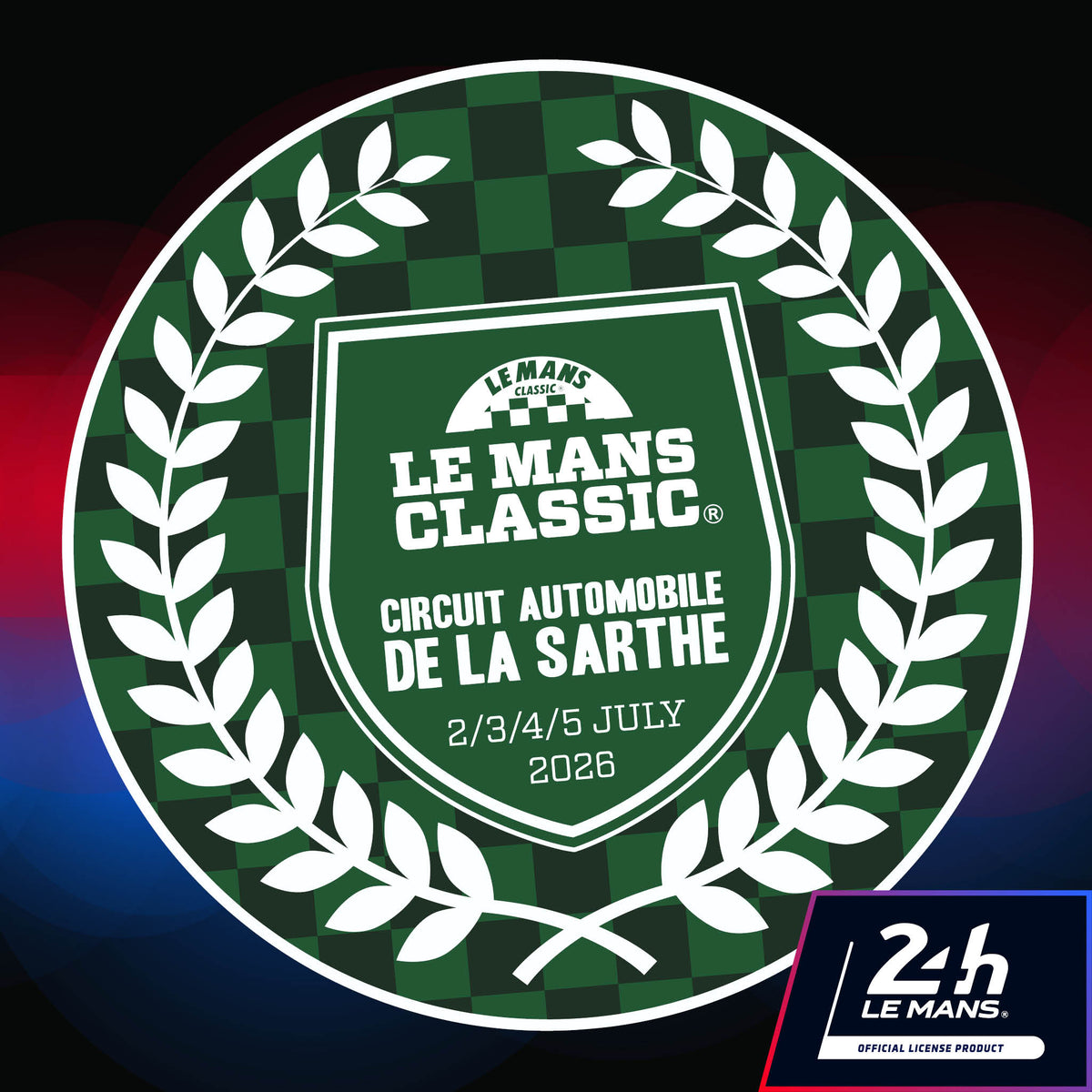 Le Mans Classic 2026 Chequered Laurels - StickeredUp4LeMans