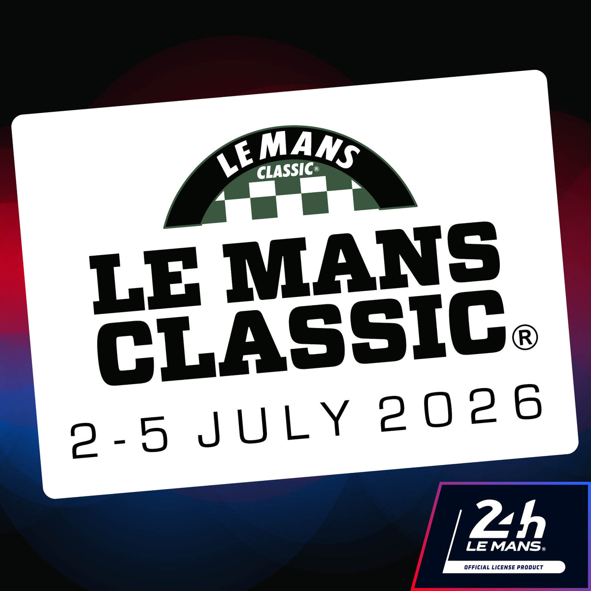 Le Mans Classic Logo with Date 2026 - StickeredUp4LeMans