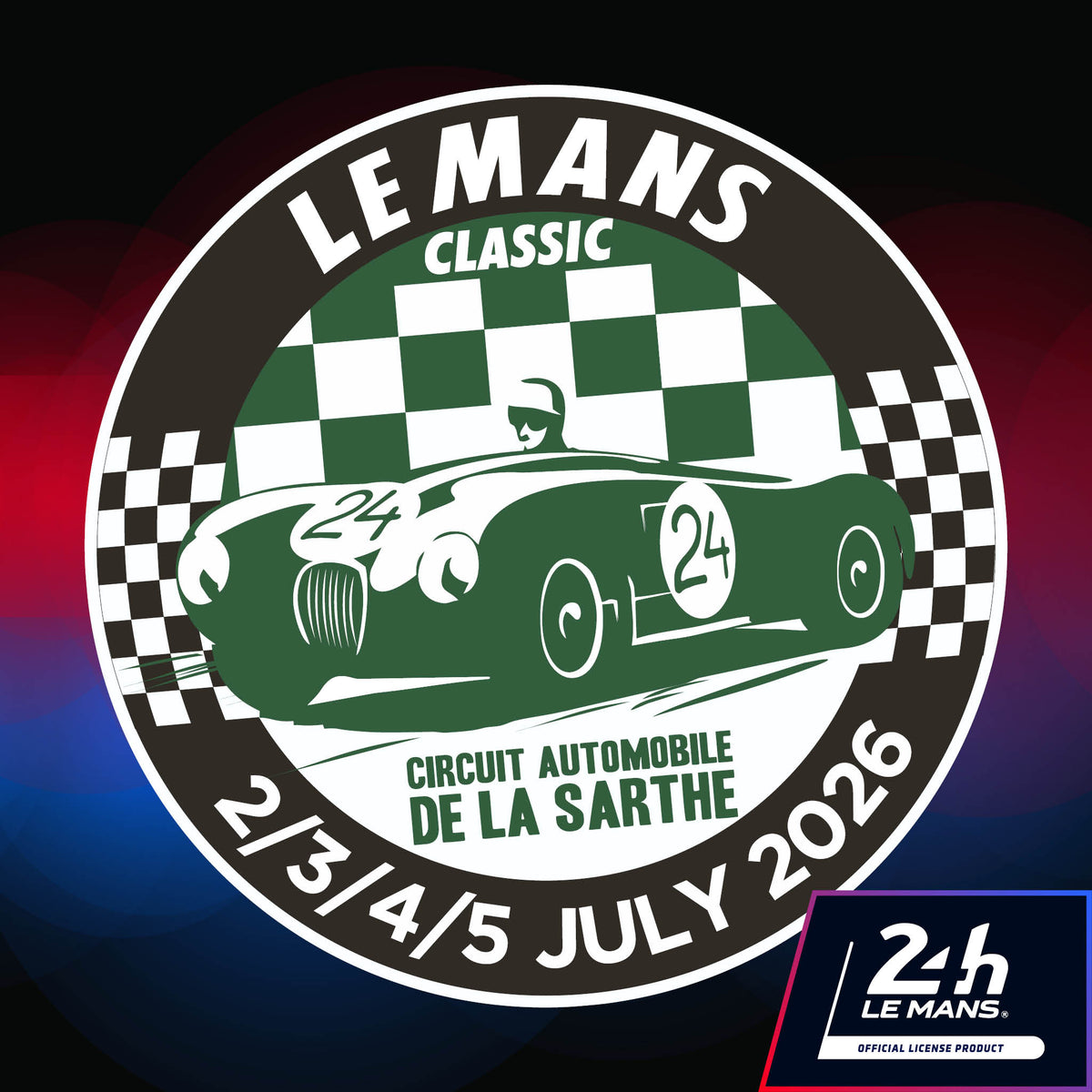 Le Mans Classic 2026 Roundel Sticker - StickeredUp4LeMans