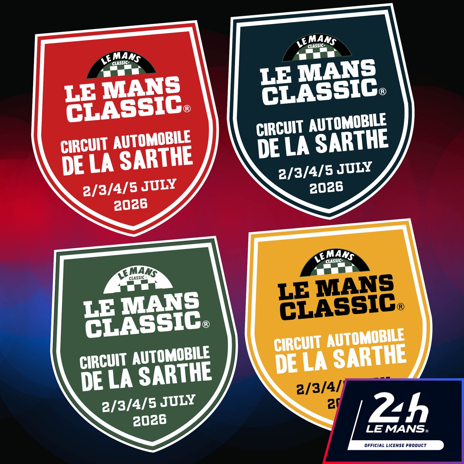 Le Mans Classic Shield - StickeredUp4LeMans