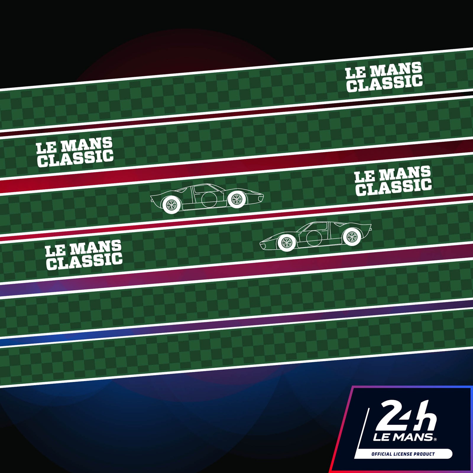 Official Le Mans Classic Racing Side-Stripes - StickeredUp4LeMans