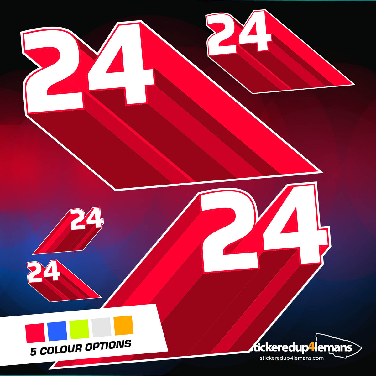 No.24 Racing Numbers Pack