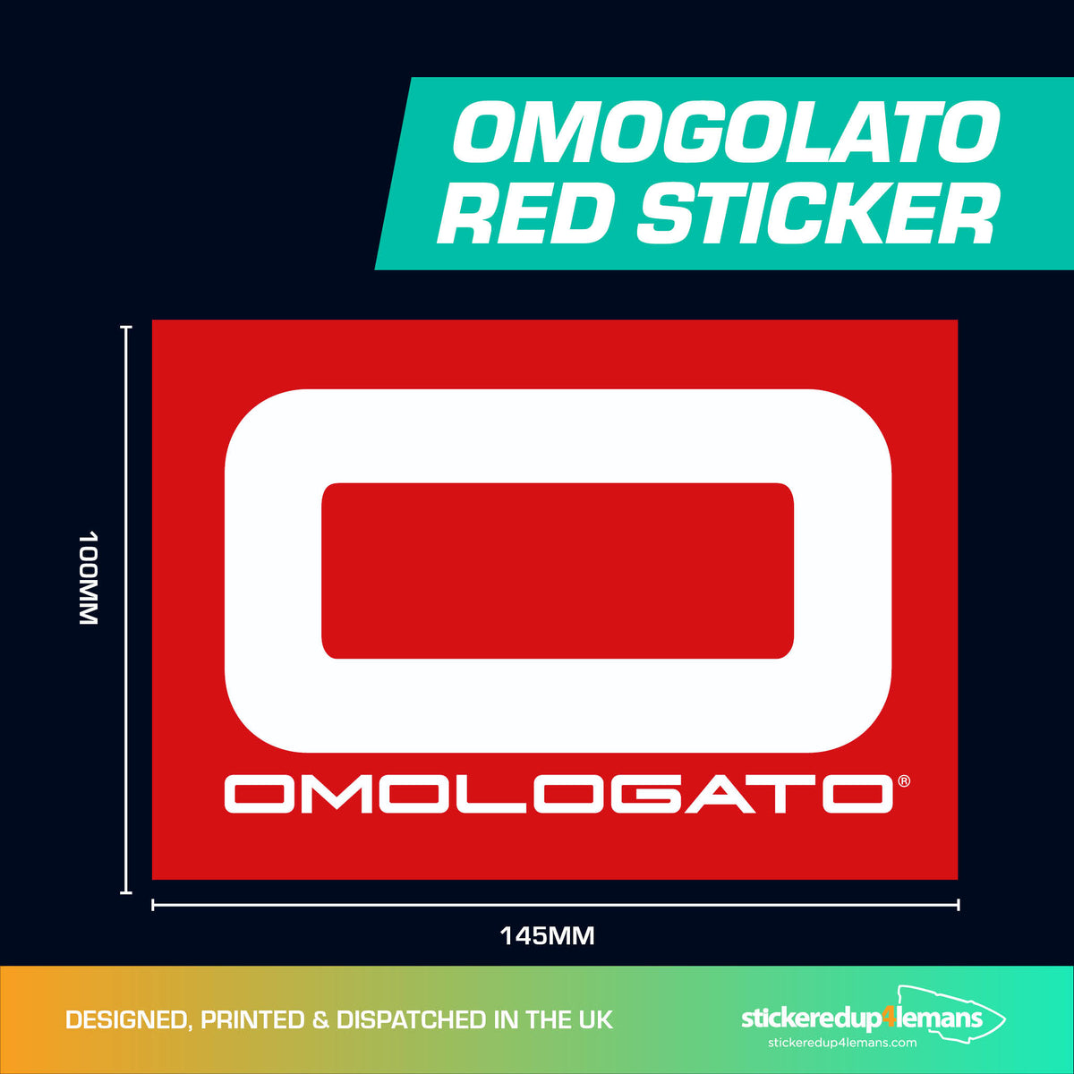 Omologato Logo Sticker - StickeredUp4LeMans